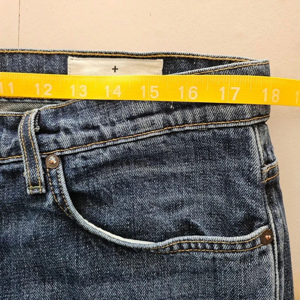 Imogene & Willie Barton Slim Jeans Mens 36 Selvedge Blue Dark Wash Button Fly